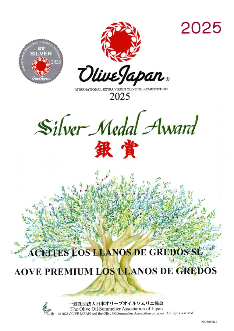 Lee más sobre el artículo Medalla de Plata Olive Japan 2025